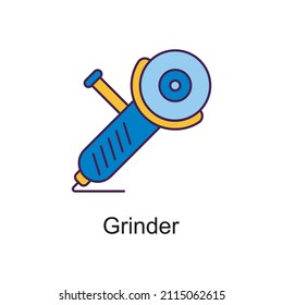 Grinder vector Filled Outline Icon Design illustration. Home Improvements Symbol on White background EPS 10 File