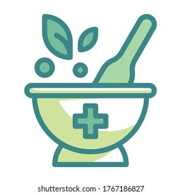 Grinding Fill Twotone icon. Laboratory Concept.