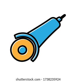 grinding hand drawn icon vector design