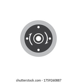 Grinding logo vector icon illustration design