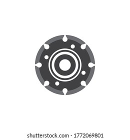 Grinding logo vector icon illustration design