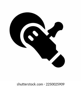 Grinding machine icon illustration. Stock vector.