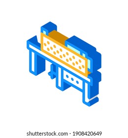 grinding machine isometric icon vector. grinding machine sign. isolated symbol illustration