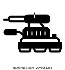 Grinding machine solid icon, construction tools concept, angle grinder vector sign on white background, glyph style icon for mobile concept and web design. Vector graphics