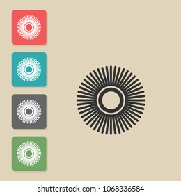 Grinding, polishing - vector icon. Symbol for web, infographics, print design and mobile UX/UI kit. Vector illustration, EPS10.