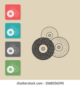 Grinding, polishing - vector icon. Symbol for web, infographics, print design and mobile UX/UI kit. Vector illustration, EPS10.