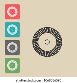Grinding, polishing - vector icon. Symbol for web, infographics, print design and mobile UX/UI kit. Vector illustration, EPS10.