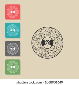 Grinding, polishing - vector icon. Symbol for web, infographics, print design and mobile UX/UI kit. Vector illustration, EPS10.