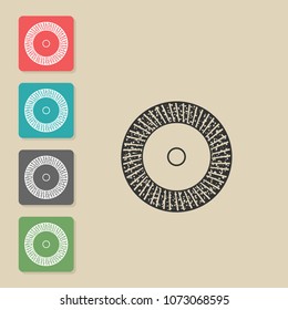 Grinding, polishing - vector icon. Symbol for web, infographics, print design and mobile UX/UI kit. Vector illustration, EPS10.