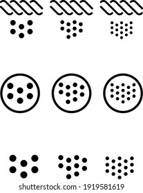 Icono de tamaño de rejilla , ilustración vectorial