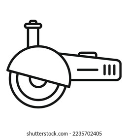 Grinding tool icon outline vector. Angle cutter. Grinder machine