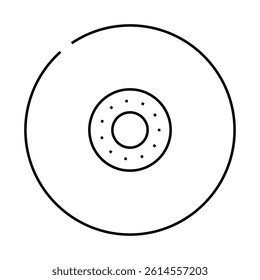 grinding wheel manufacturing engineer line icon vector. grinding wheel manufacturing engineer sign. isolated contour symbol black illustration