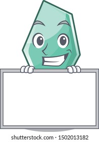 Grinning with board acrylic trophy cartoon shaped on character