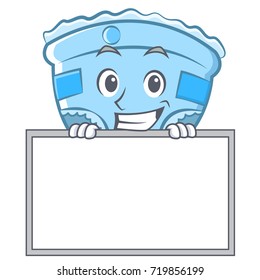 Grinning with board baby diaper character cartoon