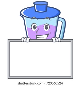 Grinning with board blender character cartoon style