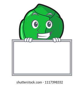 Grinning with board brussels character cartoon style