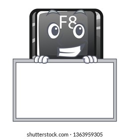 Grinning with board button f8 in the shape character