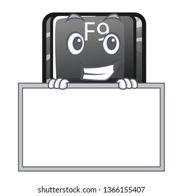 Grinning with board button f9 isolated in the mascot