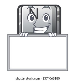 Grinning with board button N on a game character
