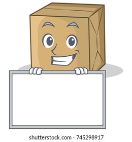 Grinning with board cardboard character collection