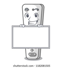 Grinning with board character remote control for media center