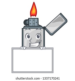 Grinning with board cigarette lighters in the shape mascot