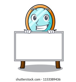 Grinning with board dressing table character cartoon