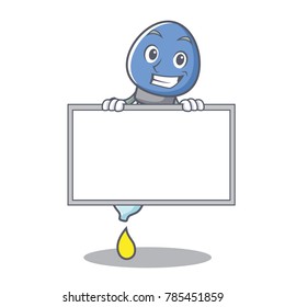 Grinning with board dropper character cartoon style