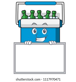 Grinning with board freezer bag character cartoon