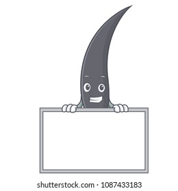 Grinning with board hair character cartoon style