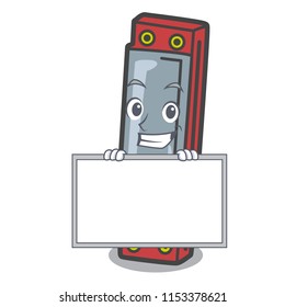 Grinning with board harmonica character cartoon style