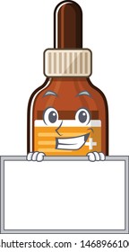 Grinning with board iodine isolated with in the mascot