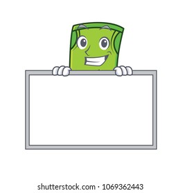 Grinning with board pants character cartoon style vector illustration