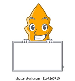 Grinning with board shrimps on a character cartoon style