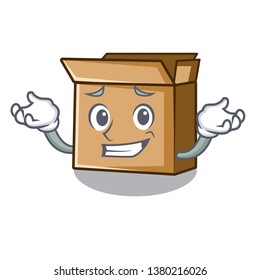 Grinning cardboard in the a character shape