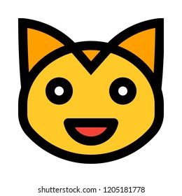 grinning cat emoticon