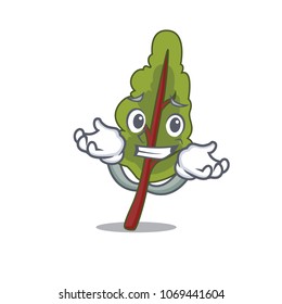 Grinning chard character cartoon style