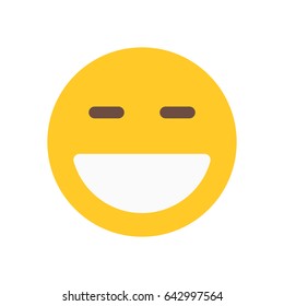 grinning emoji with closed eyes