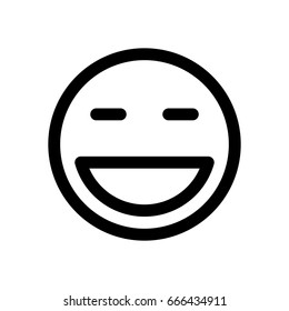 grinning emoji with closed eyes