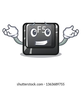 Grinning f5 installed on the mascot computer