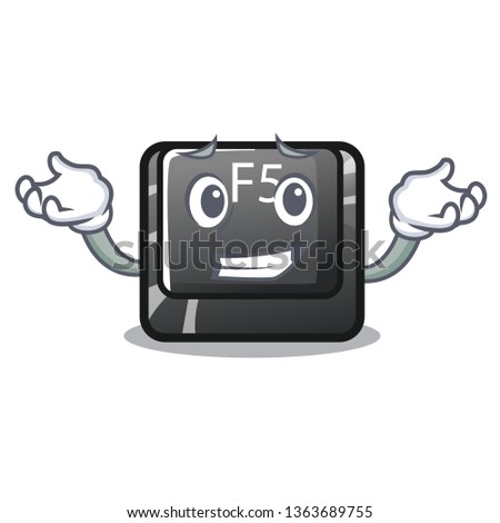 Grinning f5 installed on the mascot computer