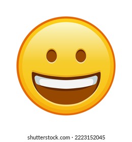 Cara sonriente Gran tamaño de sonrisa emoji amarilla