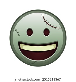 Grinning Gesicht Große Größe Zombie Halloween Emoji