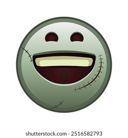 Grinning Gesicht Große Größe Zombie Halloween Emoji