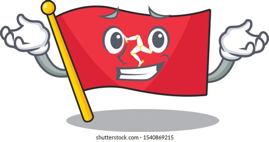 Grinning flag isle of man on character