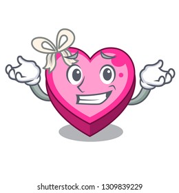 Grinning Heart box isolated in the character
