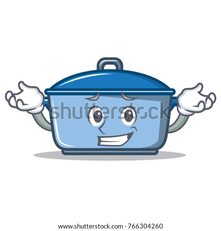 Grinning kitchen character cartoon style