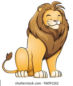 grinning lion