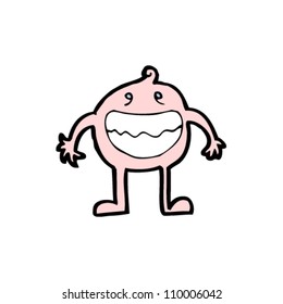 caricatura de un hombre sonriente