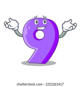 Grinning number nine athletics the shaped character